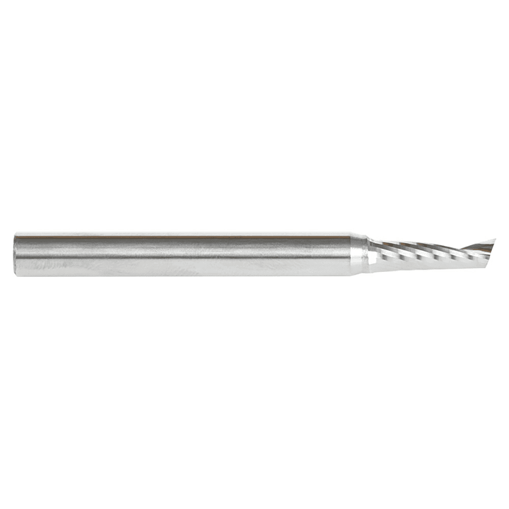 5mm x 63mm Up-Cut 'O' Aluminum Cutting CNC Spiral Router Bit, 1-Flute, 6mm Shank - Alt Image 1