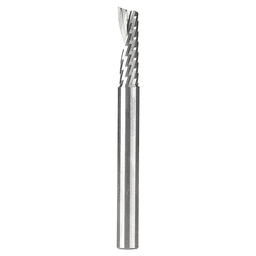 6mm Dia x 20mm Metric Solid Carbide CNC Spiral 'O' Single Flute, Plastic Cutting, 6mm Shank, 64mm Long Up-Cut Router Bit Alt 1 - Image