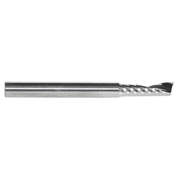 6mm Dia x 20mm Metric Solid Carbide CNC Spiral 'O' Single Flute, Plastic Cutting, 6mm Shank, 64mm Long Up-Cut Router Bit Alt 3 - Image