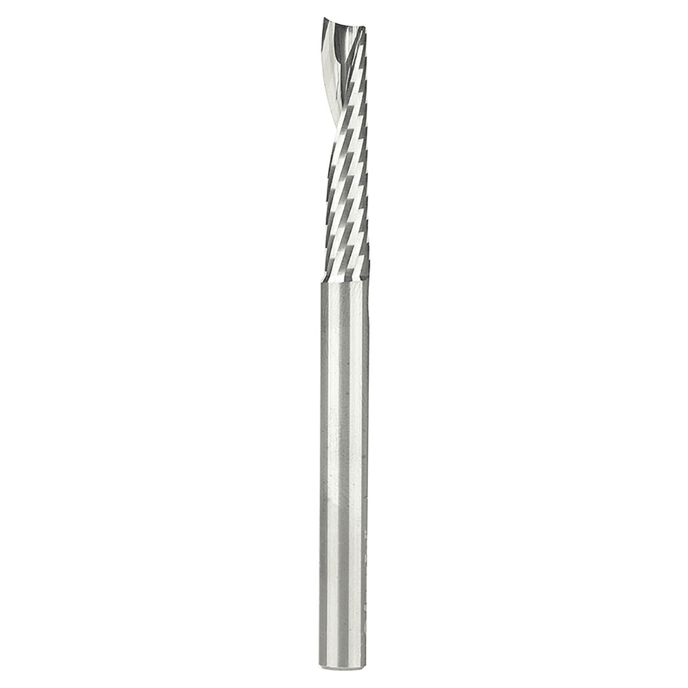 6mm x 75mm x 30mm Up-Cut 'O' Plastic Cutting CNC Spiral Router Bit, 1-Flute, 6mm Shank - Main Image