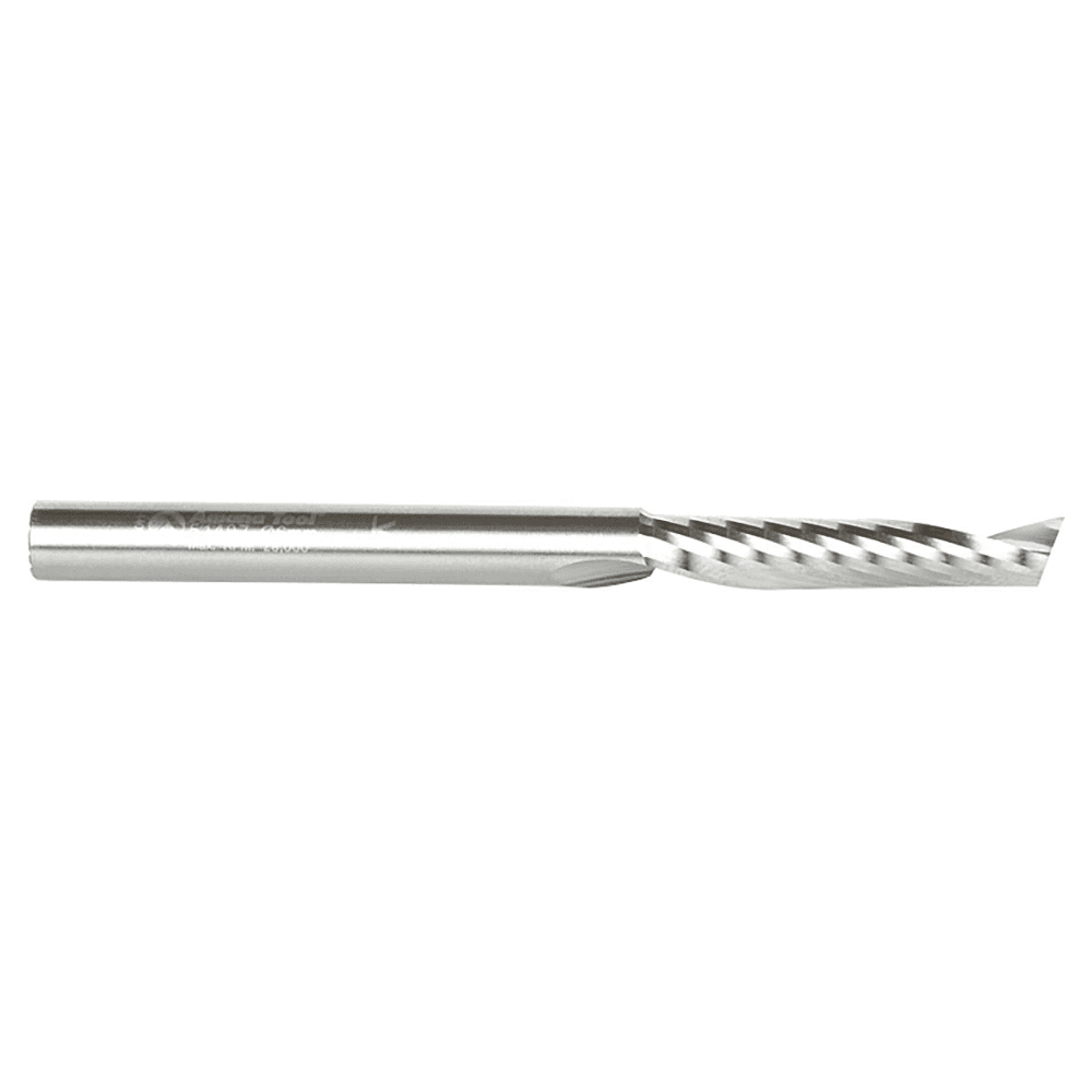 6mm x 75mm x 30mm Up-Cut 'O' Plastic Cutting CNC Spiral Router Bit, 1-Flute, 6mm Shank - Alt Image 2
