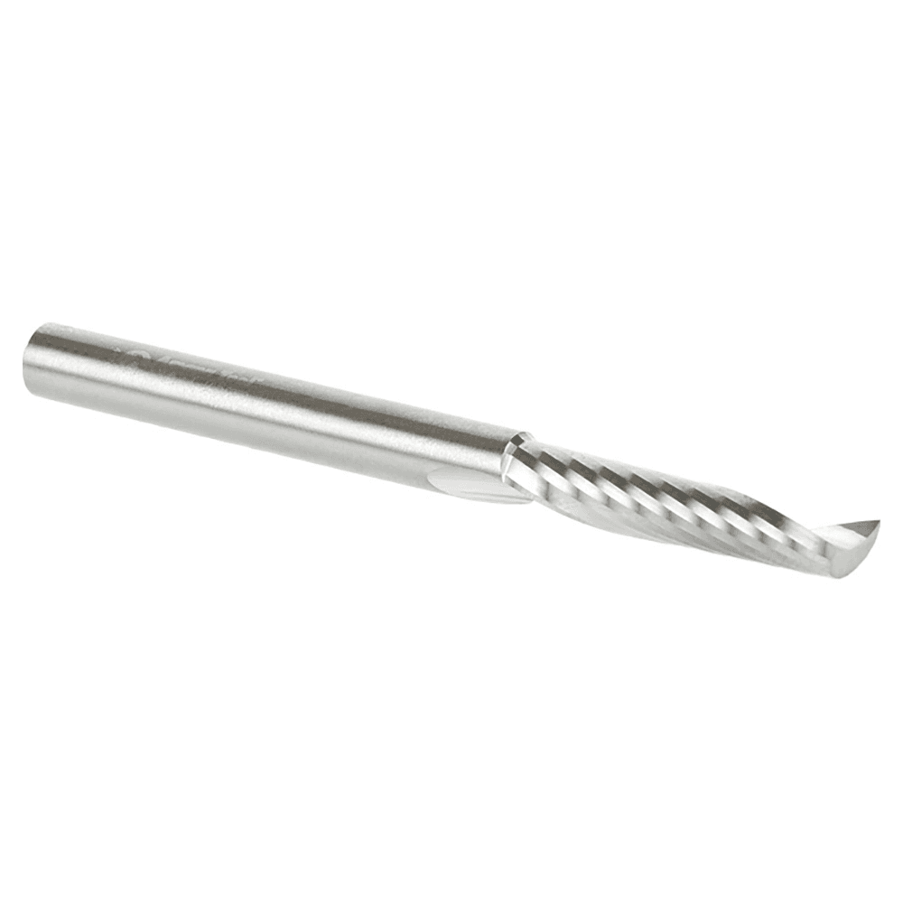 6mm x 75mm x 30mm Up-Cut 'O' Plastic Cutting CNC Spiral Router Bit, 1-Flute, 6mm Shank - Alt Image 3