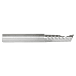 8mm x 64mm Up-Cut 'O' Aluminum Cutting CNC Spiral Router Bit, 1-Flute, 8mm Shank - Alt Image 1