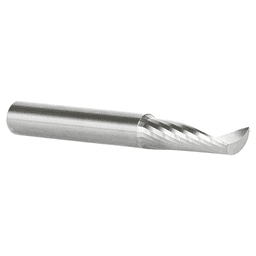 8mm x 64mm Up-Cut 'O' Aluminum Cutting CNC Spiral Router Bit, 1-Flute, 8mm Shank - Alt Image 2