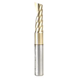 8mm x 64mm x 25mm Up-Cut 'O' Aluminum Cutting CNC Spiral Router Bit, 1-Flute, 8mm shank Alt 1 - Image