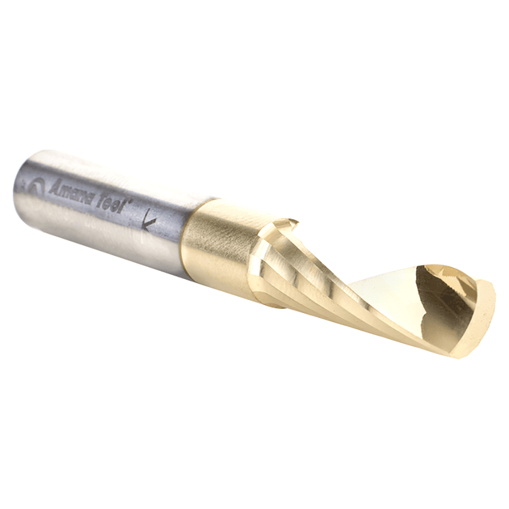 8mm x 64mm x 25mm Up-Cut 'O' Aluminum Cutting CNC Spiral Router Bit, 1-Flute, 8mm shank Alt 3 - Image