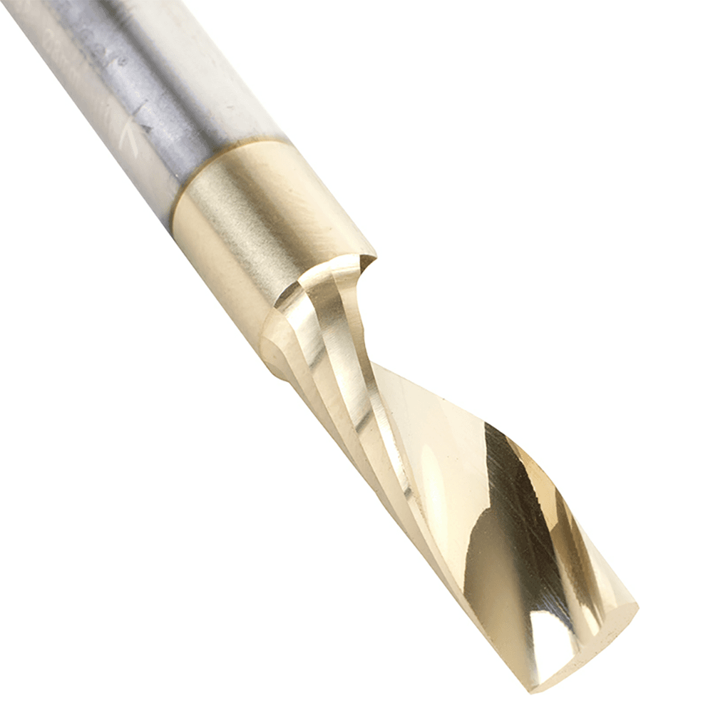 8mm x 64mm x 25mm Up-Cut 'O' Aluminum Cutting CNC Spiral Router Bit, 1-Flute, 8mm shank Alt 4 - Image