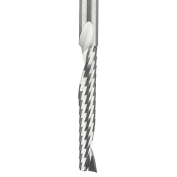 6mm x 75mm Up-Cut 'O' Plastic Cutting CNC Spiral Router Bit, 1-Flute, 6mm Shank - Alt Image 1