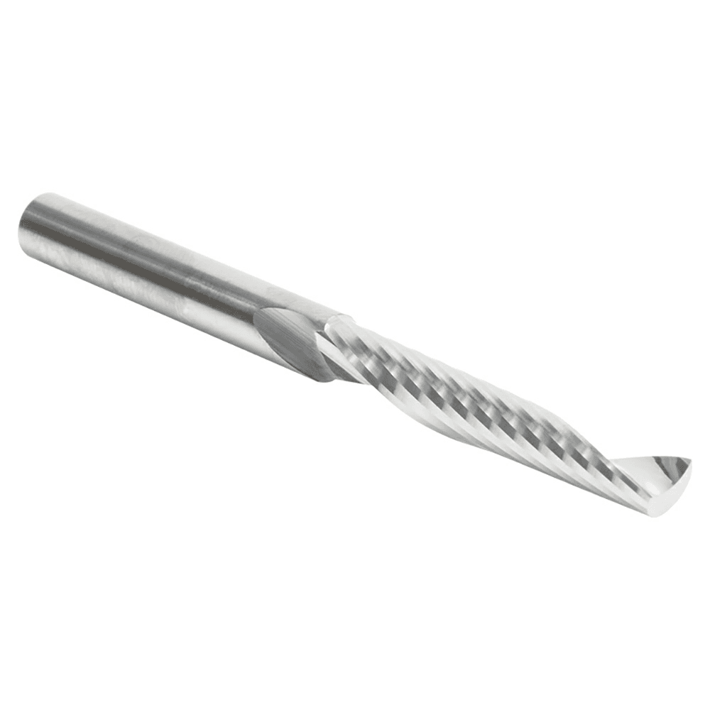 6mm x 75mm Up-Cut 'O' Plastic Cutting CNC Spiral Router Bit, 1-Flute, 6mm Shank - Alt Image 3