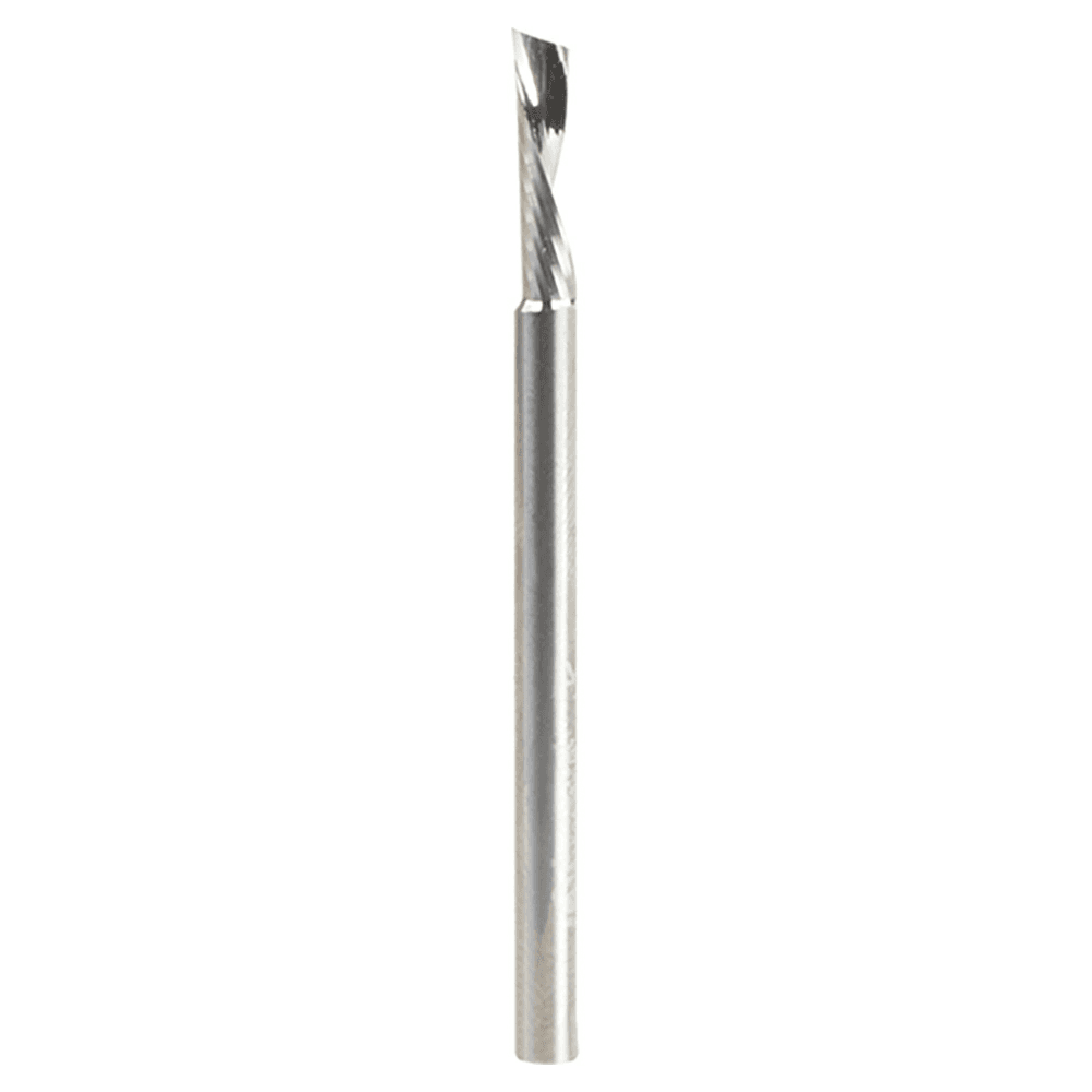 1/8" x 2" Down-Cut 'O' Aluminum Cutting CNC Spiral Router Bit, 1-Flute, 1/8" Shank - Main Image