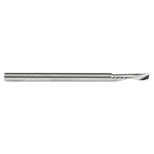 1/8" x 2" Down-Cut 'O' Aluminum Cutting CNC Spiral Router Bit, 1-Flute, 1/8" Shank - Alt Image 1