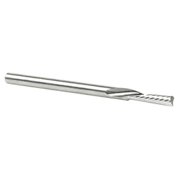 1/8" x 2" Down-Cut 'O' Aluminum Cutting CNC Spiral Router Bit, 1-Flute, 1/8" Shank - Alt Image 2