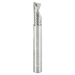 1/4" x 2" Down-Cut 'O' Aluminum Cutting CNC Spiral Router Bit, 1-Flute, 1/4" Shank - Main Image