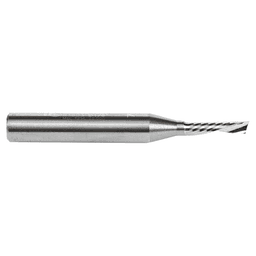 1/8" x 2" Down-Cut 'O' Aluminum Cutting CNC Spiral Router Bit, 1-Flute, 1/4" Shank - Alt Image 2