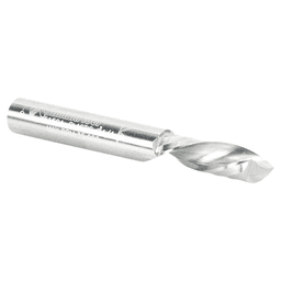 1/4" x 2" Down-Cut 'O' Plastic Cutting CNC Spiral Router Bit, 1-Flute, 1/4" Shank - Alt Image 3