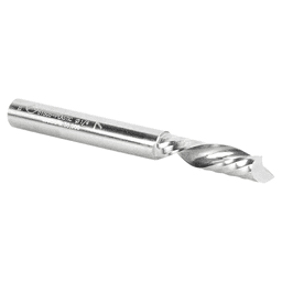 1/4" x 2-1/2" Down-Cut 'O' Plastic Cutting CNC Spiral Router Bit, 1-Flute, 1/4" Shank - Alt Image 3