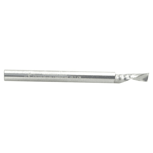 1/8" x 1-1/2" Down-Cut 'O' Aluminum Cutting CNC Spiral Router Bit, 1-Flute, 1/8" Shank - Alt Image 1