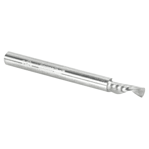 1/8" x 1-1/2" Down-Cut 'O' Aluminum Cutting CNC Spiral Router Bit, 1-Flute, 1/8" Shank - Alt Image 2
