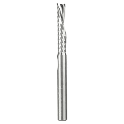 1/4" x 3" Down-Cut 'O' Plastic Cutting CNC Spiral Router Bit, 1-Flute, 1/4" Shank - Main Image