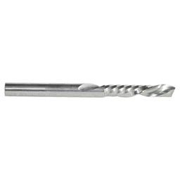 1/4" x 3" Down-Cut 'O' Plastic Cutting CNC Spiral Router Bit, 1-Flute, 1/4" Shank - Alt Image 2
