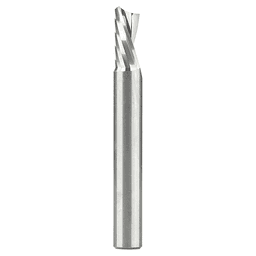 3/8" x 3" Down-Cut 'O' Plastic Cutting CNC Spiral Router Bit, 1-Flute, 3/8" Shank - Main Image