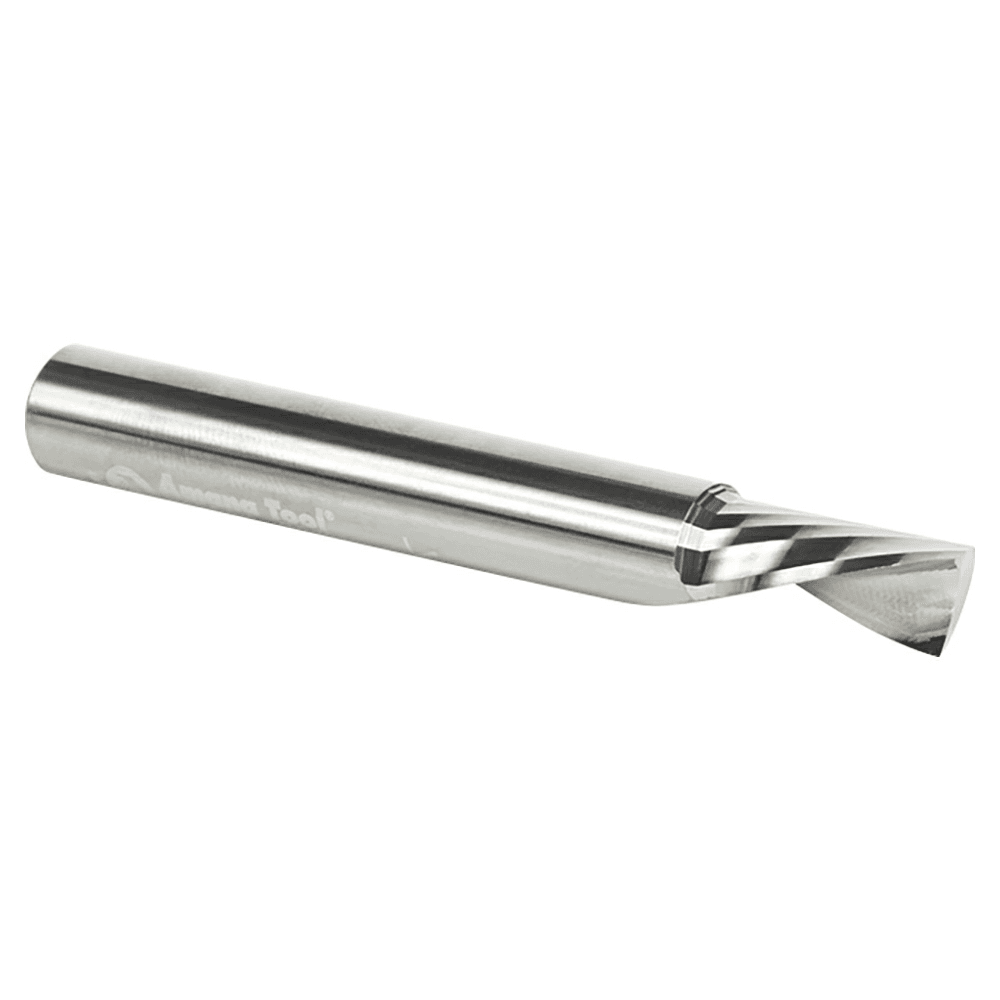 3/8" x 3" Down-Cut 'O' Plastic Cutting CNC Spiral Router Bit, 1-Flute, 3/8" Shank - Alt Image 3