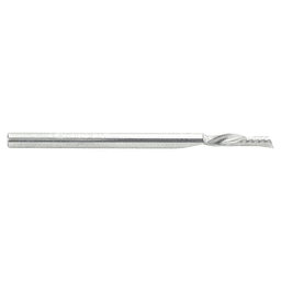 1/8" x 2" Down-Cut 'O' Plastic Cutting CNC Spiral Router Bit, 1-Flute, 1/8" Shank - Alt Image 1