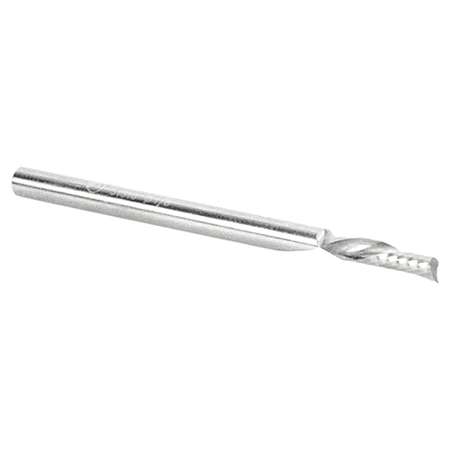 1/8" x 2" Down-Cut 'O' Plastic Cutting CNC Spiral Router Bit, 1-Flute, 1/8" Shank - Alt Image 2