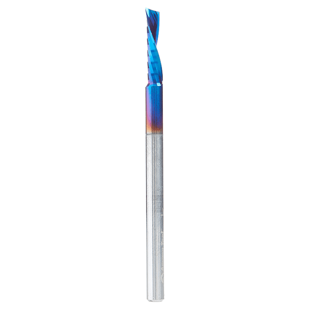 1/8" Dia x 1/2" Solid Carbide CNC Spektra Extreme Tool Life Coated Spiral 'O' Flute, Plastic Cutting, 1/8 Shank, Down-Cut Design Router Bit Alt 1 - Image