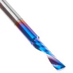 1/8" Dia x 1/2" Solid Carbide CNC Spektra Extreme Tool Life Coated Spiral 'O' Flute, Plastic Cutting, 1/8 Shank, Down-Cut Design Router Bit Alt 4 - Image