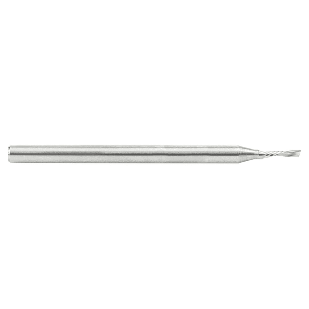 1/16" x 2" Down-Cut 'O' Plastic Cutting CNC Spiral Router Bit, 1-Flute, 1/8" Shank - Alt Image 1