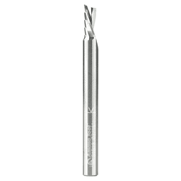 3/16" x 2" x 3/8" Down-Cut 'O' Plastic Cutting CNC Spiral Router Bit, 1-Flute, 3/16" Shank - Main Image