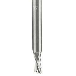 3/16" x 2" x 3/8" Down-Cut 'O' Plastic Cutting CNC Spiral Router Bit, 1-Flute, 3/16" Shank - Alt Image 1