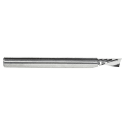 3/16" x 2" x 3/8" Down-Cut 'O' Plastic Cutting CNC Spiral Router Bit, 1-Flute, 3/16" Shank - Alt Image 2