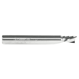 1/4" x 2" x 3/8" Down-Cut 'O' Plastic Cutting CNC Spiral Router Bit, 1-Flute, 1/4" Shank - Alt Image 1