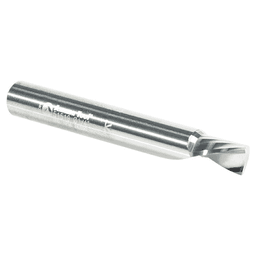 1/4" x 2" x 3/8" Down-Cut 'O' Plastic Cutting CNC Spiral Router Bit, 1-Flute, 1/4" Shank - Alt Image 2