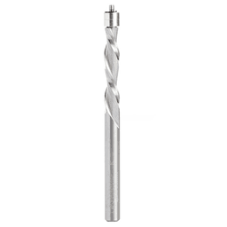 1/4" x 3-1/2" Aluminum Cutting Down-Cut Flush Trim Spiral Bit, 2-Flute, 1/4" Shank - Main Image