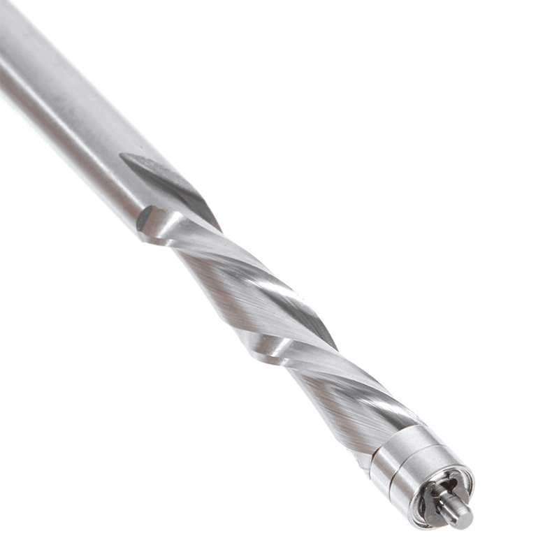 1/4" x 3-1/2" Aluminum Cutting Down-Cut Flush Trim Spiral Bit, 2-Flute, 1/4" Shank - Alt Image 4