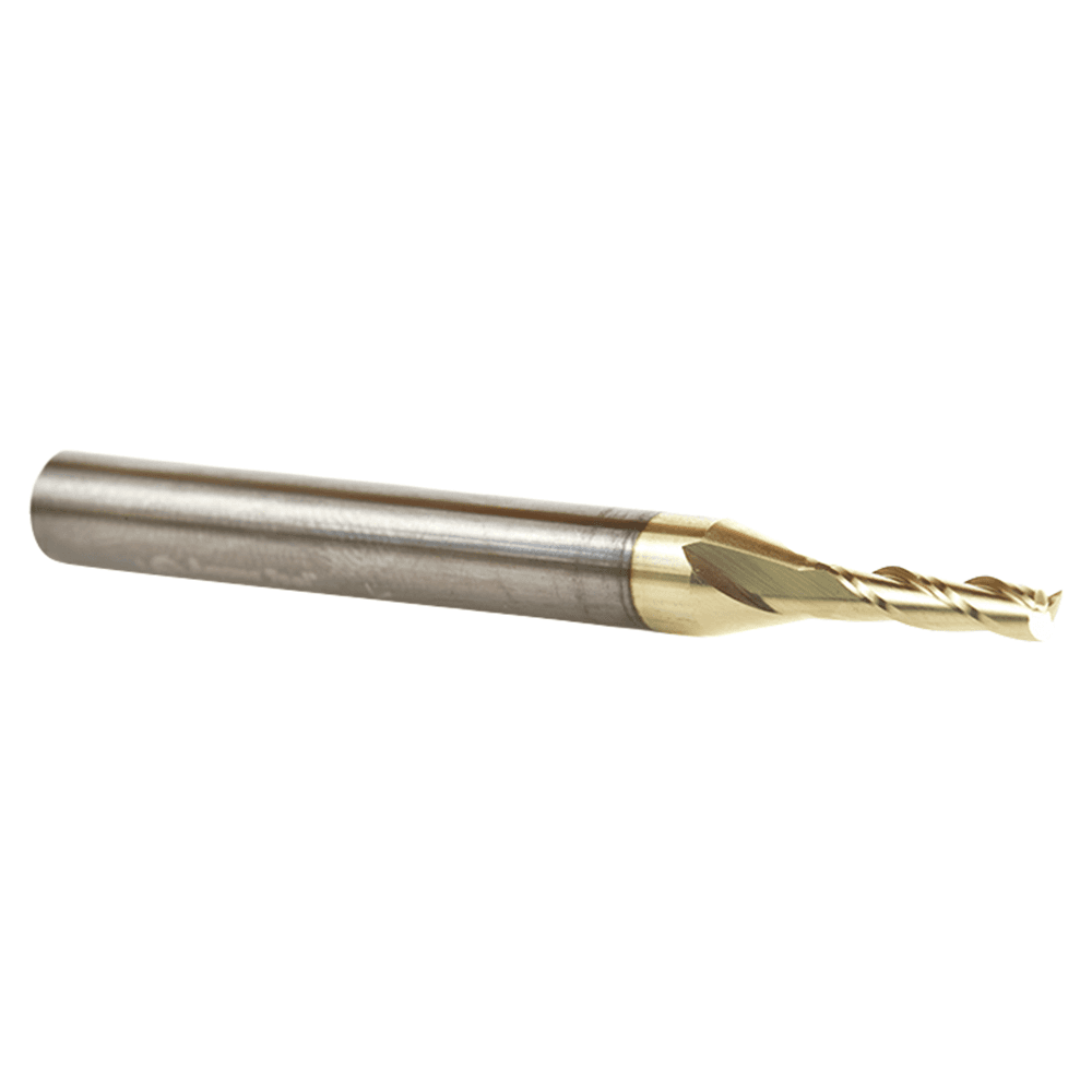 1/8" Dia x 1/2" Solid Carbide CNC Spiral Router Bit for Glass Reinforced Plastic Cutting, 1/4" Shank Up-Cut ZrN Coated Router Bit Alt 3 - Image