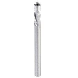 1/4" x 3" Aluminum Cutting Down-Cut Flush Trim Spiral Bit, 2-Flute, 1/4" Shank - Alt Image 1