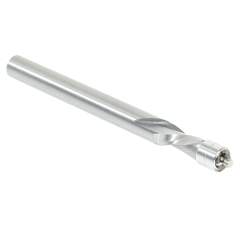 1/4" x 3" Aluminum Cutting Down-Cut Flush Trim Spiral Bit, 2-Flute, 1/4" Shank - Alt Image 3