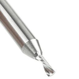 1/8" x 1-1/2" Down-Cut 'O' Plastic Cutting CNC Spiral Router Bit, 1-Flute, 1/4" Shank - Alt Image 3