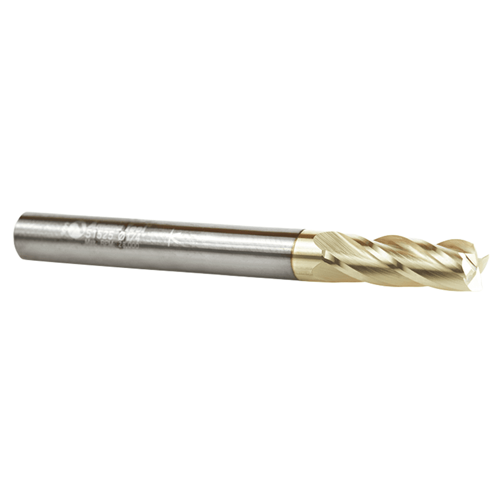 1/4" Dia x 3/4" Solid Carbide CNC Spiral Router Bit for Glass Reinforced Plastic Cutting, 1/4" Shank Up-Cut ZrN Coated Router Bit Alt 3 - Image