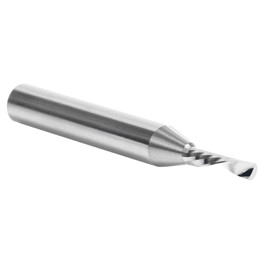 3mm x 50mm Down-Cut 'O' Plastic Cutting CNC Spiral Router Bit, 1-Flute, 6mm Shank - Alt Image 2