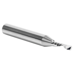 3mm x 50mm Down-Cut 'O' Plastic Cutting CNC Spiral Router Bit, 1-Flute, 6mm Shank - Alt Image 2