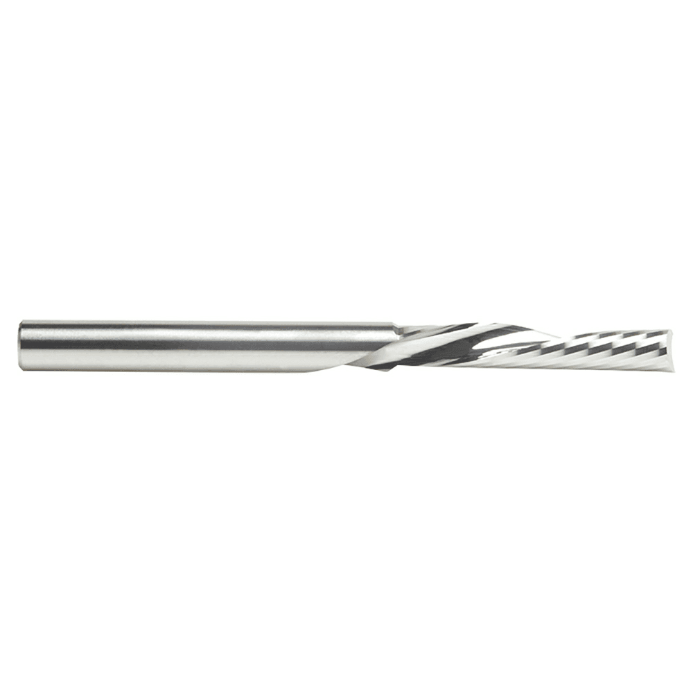 6mm x 75mm Down-Cut 'O' Plastic Cutting CNC Spiral Router Bit, 1-Flute, 6mm Shank - Alt Image 2