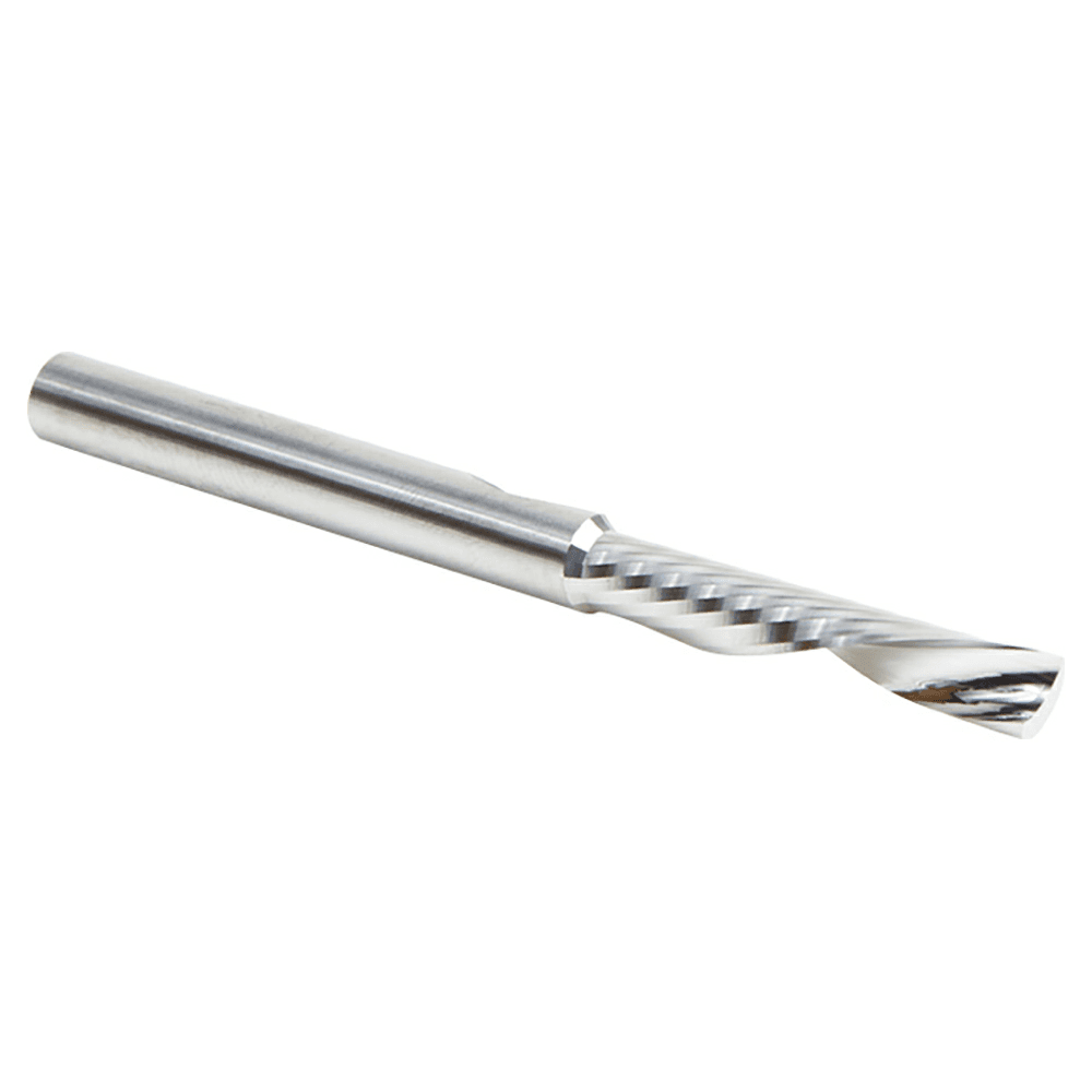 6mm x 75mm Down-Cut 'O' Plastic Cutting CNC Spiral Router Bit, 1-Flute, 6mm Shank - Alt Image 3