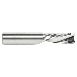 1/2" x 3" Down-Cut 'O' Plastic Cutting CNC Spiral Router Bit, 1-Flute, 1/2" Shank - Alt Image 1