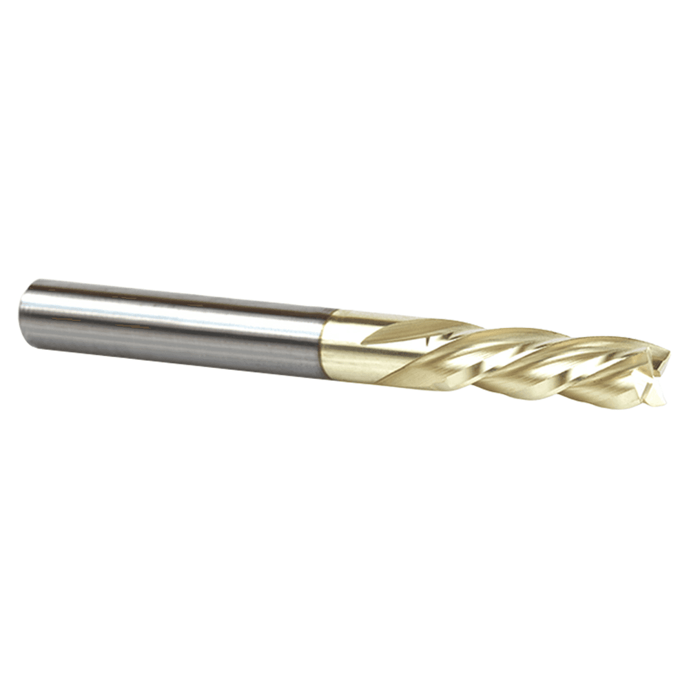 1/4" Dia x 3/4" Solid Carbide CNC Spiral Router Bit for Glass Reinforced Plastic Cutting, 1/4" Shank Down-Cut ZrN Coated Router Bit Alt 3 - Image