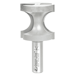 1-1/2" x 7/16" Radius Bull Nose Router Bit, 2-Flute, 1/2" Shank - Main Image